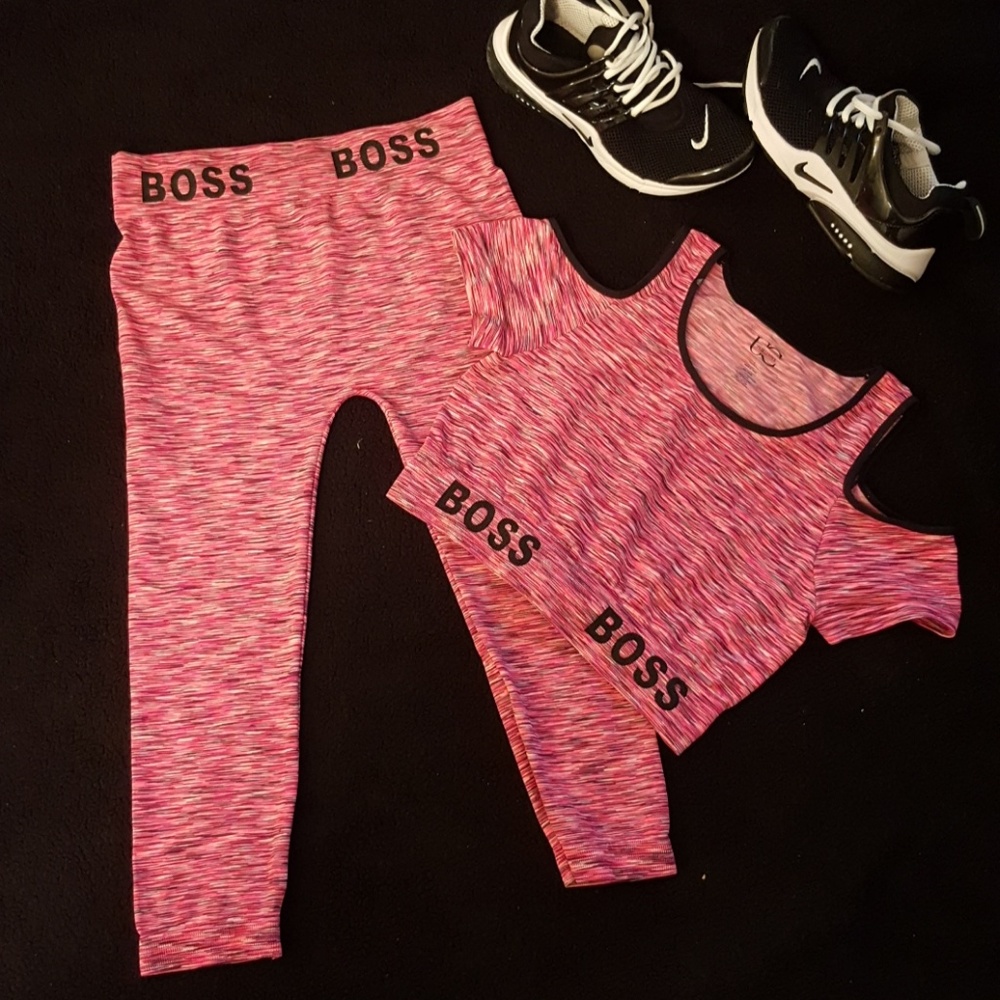 Pink 2pc workout set